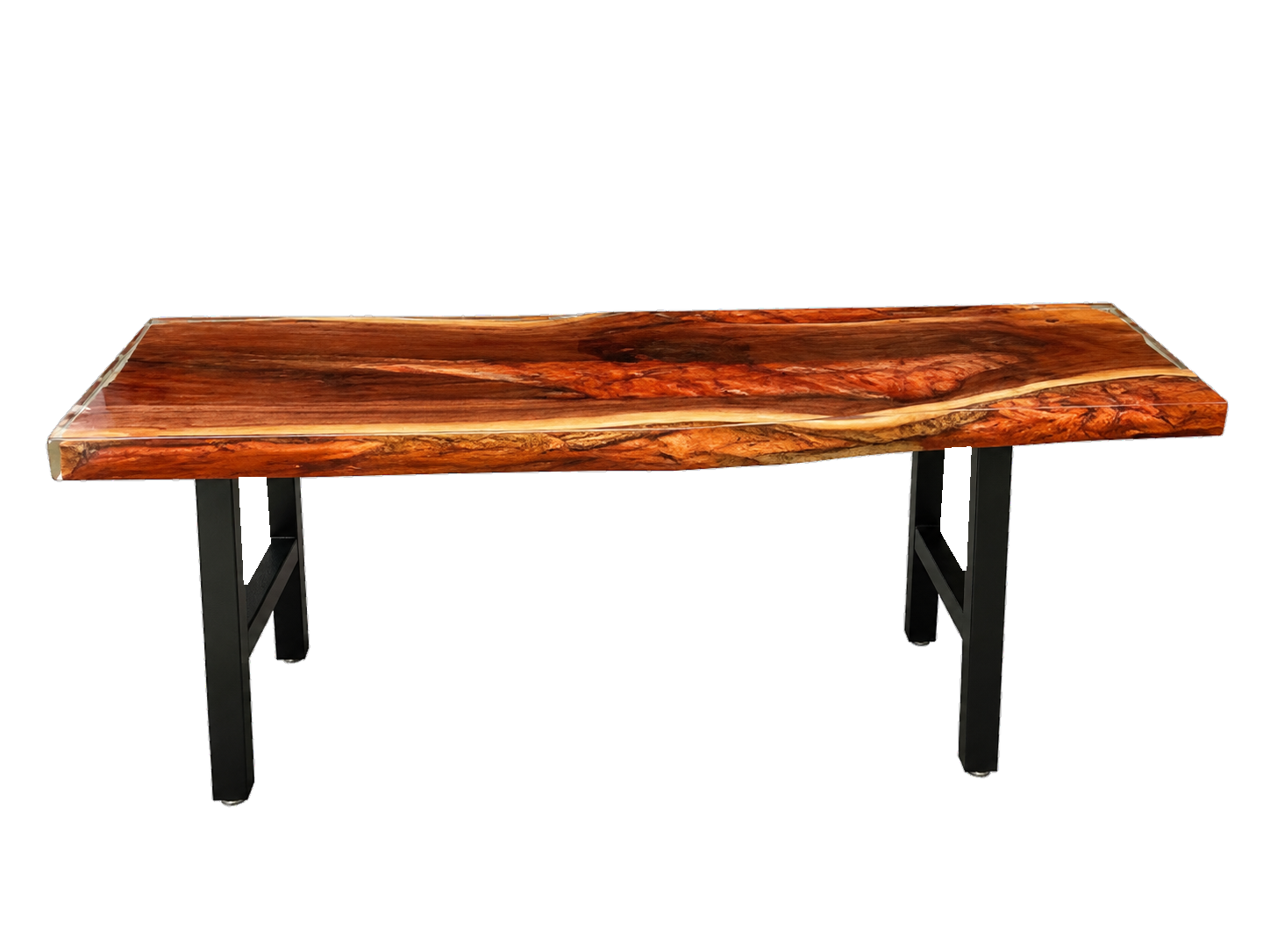Resin and Wood Coffee Table